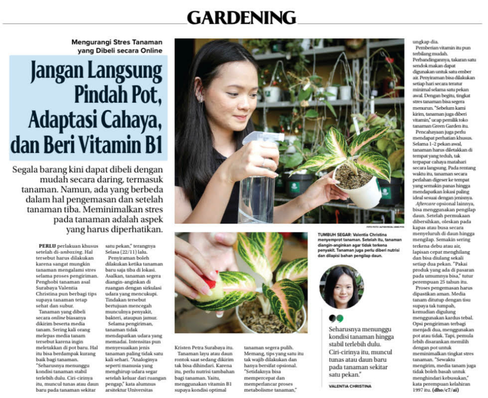 Jawa Pos Article - GreenGarden Jawa Pos Article - GreenGarden